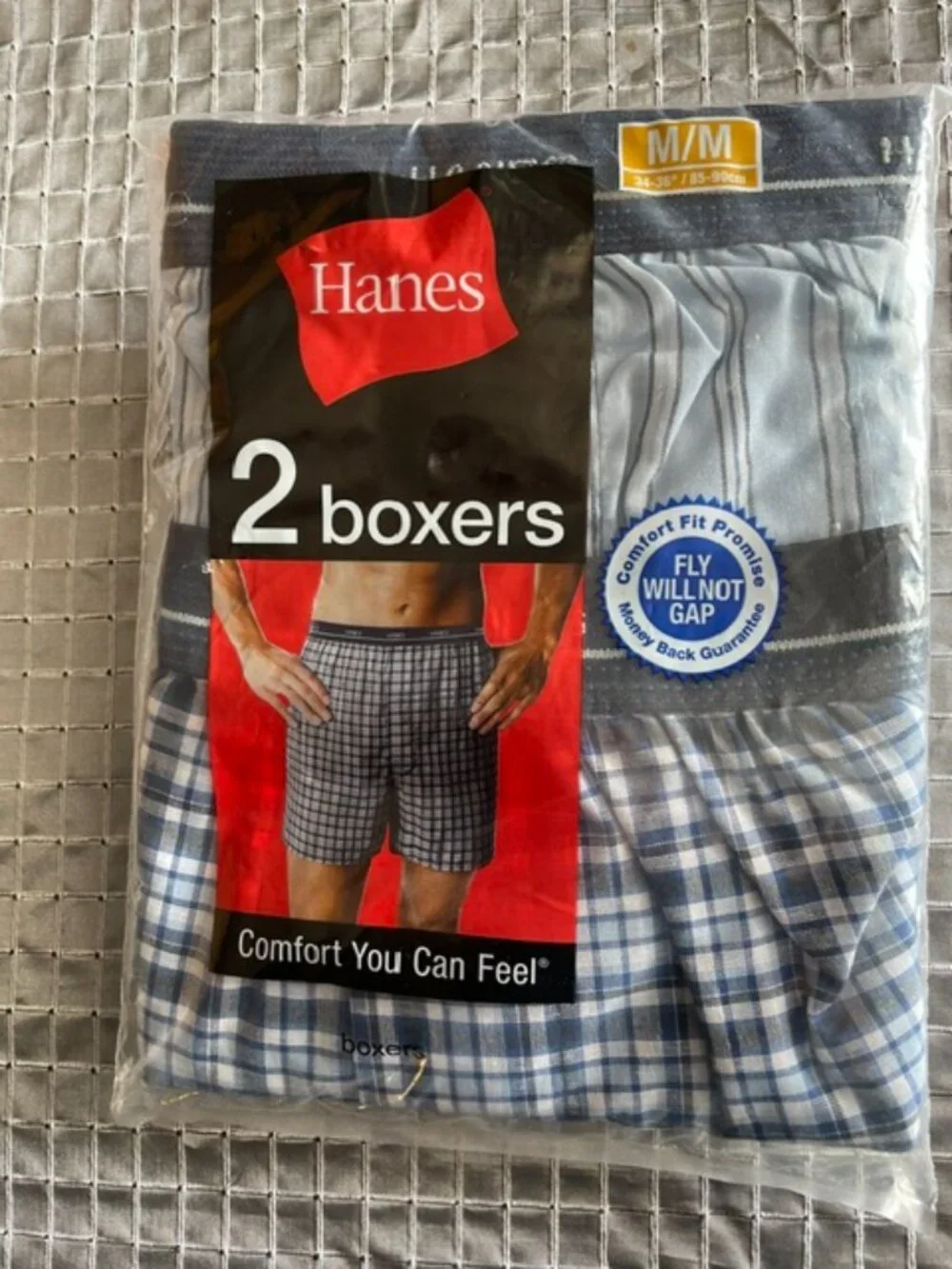 Hanes 2 boxers NEW size Medium